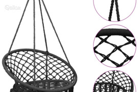 vidaXL Hamakas-supama kėdė, antracito spalvos, 80cm