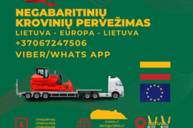 LIETUVA - EUROPA - SKANDINAVIJA - LIETUVA * Sunkių krovinių pervežimas