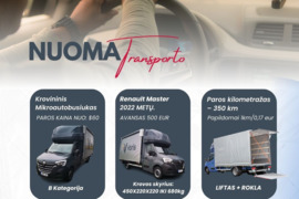 RENAULT MASTER NUOMA ALYTUJE IR KAUNE 