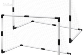 Vaikiškų mažų futbolo vartų su tinklais rinkinys, 2vnt., 91,5x48x61cm