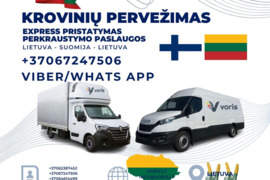Lietuva — Suomija — Lietuva  * * Baldų Pervežimas  