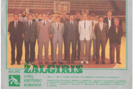 Atvirukai su 1986 m. Kauno ŽALGIRIO krepšinio komanda