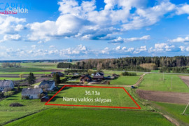 36.13 a sklypas Mažeikių r. sav., Krakiai, Maigų g.