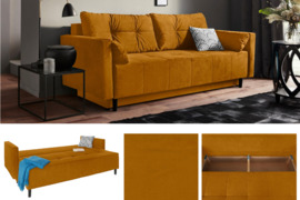 Nauja sofa-lova su miego funkcija ir patalynės dėže