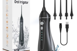 Naujas Burnos Oral irigatorius su akumuliatoriumi
