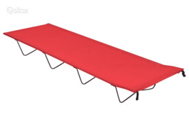 vidaXL Stovyklavimo gultas, raudonas, 180x60x19cm, audinys ir plienas