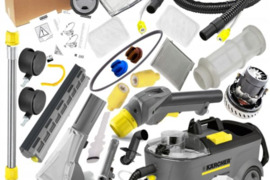 Karcher Puzzi siurblių atsarginės dalys, aksesuarai, chemija