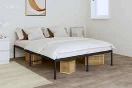 vidaXL Metalinis lovos rėmas, juodos spalvos 160x200 cm