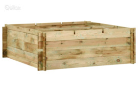 vidaXL Lovelis daržovėms, 120x120x40cm, impregnuota pušies mediena