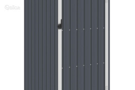 vidaXL Sodo pašiūrė, antracito, 87x98x159cm, galvanizuotas plienas