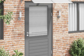 vidaXL Stogelis durims, pilkos spalvos, 150x75cm, polikarbonatas