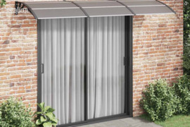 vidaXL Stogelis durims, juodos spalvos, 300x100cm, polikarbonatas