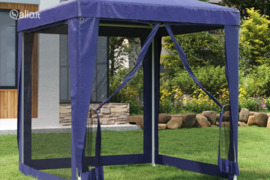 vidaXL Proginė palapinė su 4 tinklinėmis sienomis, mėlyna, 2x2m, HDPE