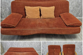 Naudota sofa-lova ir du foteliai, kaina 125eur.