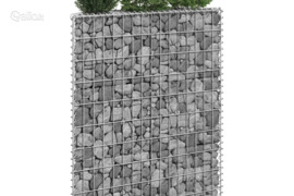 vidaXL Gabiono vazonas, 80x20x100cm, galvanizuotas plienas, aukštas
