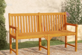 vidaXL Sodo suoliukas, 150cm, akacijos medienos masyvas