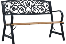 vidaXL Sodo suoliukas, 120cm, mediena