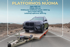 6metrų platformų nuoma įrengimams,mikroautobusams,džipams pervežti   Alytuje ir rajone *** arba *** 