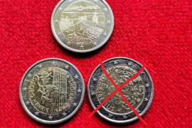 Suomijos, jubiliejinės dvieurės monetos...