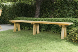 vidaXL Sodo suoliukas, 220cm, impregnuotos pušies medienos masyvas