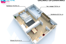 2 kamb. butas Vilnius, Žvėrynas, Latvių g.