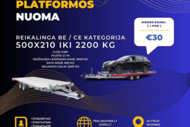 ( BE - CE kat. ) - ! PLATFORMA PENKIŲ METRŲ !