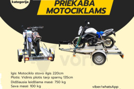 ( MOTO PRIEKABĖLĖ ) NUOMA ! MOTOCIKLAMS PRIEKABA ! 
