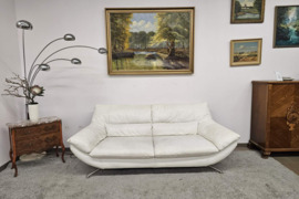 Natūralios odos sofa