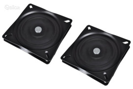 vidaXL Valties sėdynių pasukimo mechanizmai, 2vnt., 160x160x2,5mm, Kita