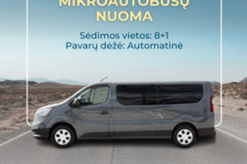 Pavarų dėžė: Automatinė / Keleivinių Mikroautobusiukių Nuoma ! 