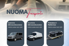Krovininių ir Keleivinių Mikroautobusiukių Nuoma ! Priekabų , Traliukų , Platformų  Nuoma ! 