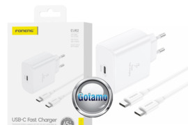 Type-C tinklo kroviklis 45W GaN ir Type-C į Type-C laidas Foneng WWW.GOTAMO.LT