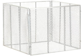 vidaXL Sodo komposto dėžė, 100x100x77cm, galvanizuota geležis