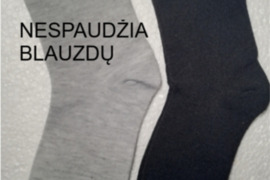 Kojinės medvilninės nespaudžia blauzdų