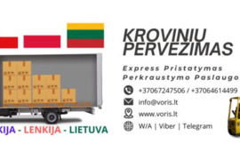 KROVINYS - Kroviniai iš Austrijos / Čekijos / Lenkijos į Lietuvą   * Krovinių Pervežimas  * Baldų Pe