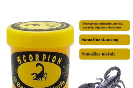 Scorpiono tepalas skausmo simptomams malšinti Scorpion Baume de Nerfs