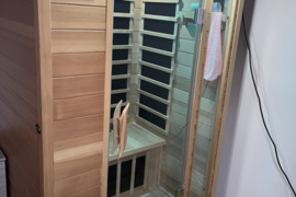 Mini pirtis, sauna, mini inforaudonuju spinduliu pirtis dviviete