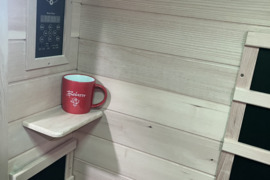 Mini pirtis, sauna, mini inforaudonuju spinduliu pirtis dviviete