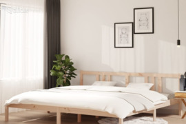 vidaXL Lovos rėmas be čiužinio, 200x200cm, medienos masyvas