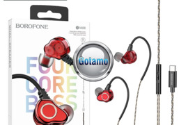 Type-C ausinės Borofone Four Core Bass WWW.GOTAMO.LT