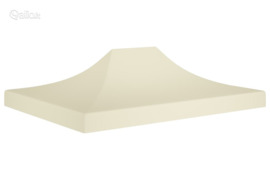 vidaXL Proginės palapinės stogas, kreminės spalvos, 4x3m, 270 g/m²