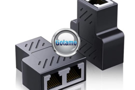 Interneto LAN laidų RJ45 šakotuvas 2 lizdų WWW.GOTAMO.LT