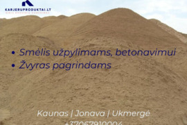 Smėlis, žvyras su pristatymu nuo 1t