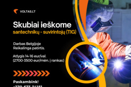 SANTECHNIKAS-SUVIRINTOJAS (TIG)