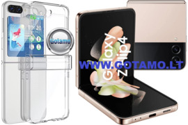 Crystal dėklas nugarėlė Samsung Galaxy Z Flip 4 telefonui WWW.GOTAMO.LT