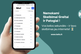 Nemokami skelbimai www.keliu.lt