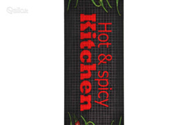 vidaXL Virtuvės kilimėlis, 60x180cm, plaunamas, su užrašu Hot & Spicy