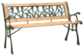 vidaXL Sodo suoliukas, 122cm, ketus ir eglės medienos masyvas
