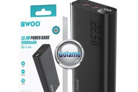 20000mAh 22.5W Charge BWOO išorinė baterija akumuliatorius (Power Bank)