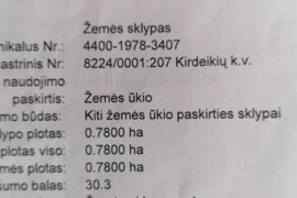 78 a sklypas Utenos r. sav., Kirdeikiai